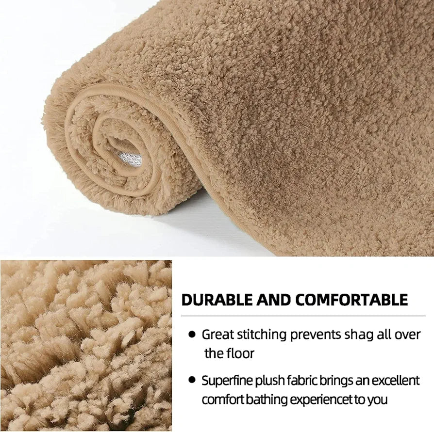 Luxe Home International Microfiber Runner Super Soft Non Slip Vegas Rugs 2X5 Ft Colour Gold