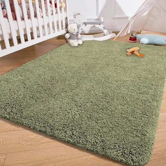 Luxe Home International Carpet Super Soft Anti Slip Vegas Rectangular Rugs Colour Green