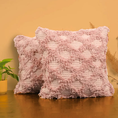 Sajavat Home Cotton Cushion Cover Colour Pink
