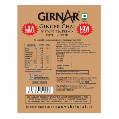 Girnar Instant Tea Premix With Ginger (1kg Vending Pack)