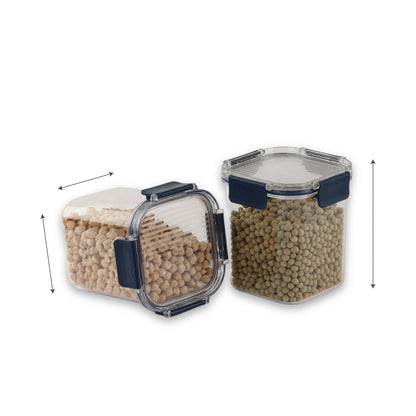 Cello Stack Lock PET Storage Jar Set of 9