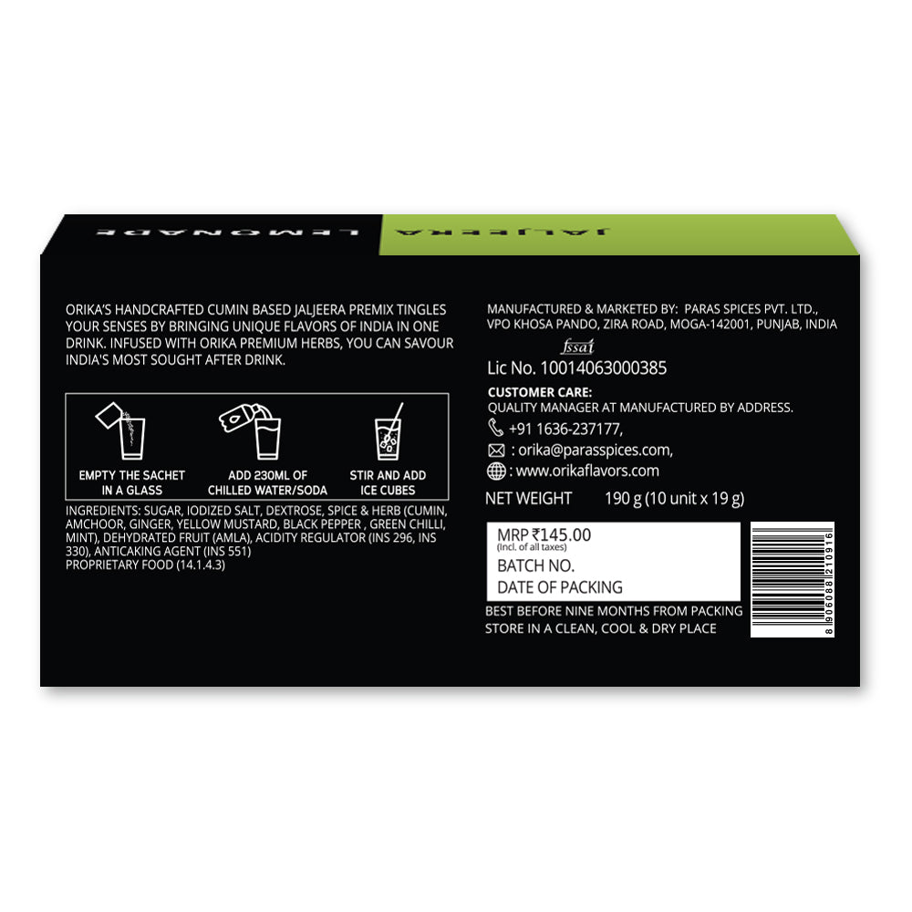 Orika Jaljeera Lemonade combo of 3 (Pack of 3 Boxes)