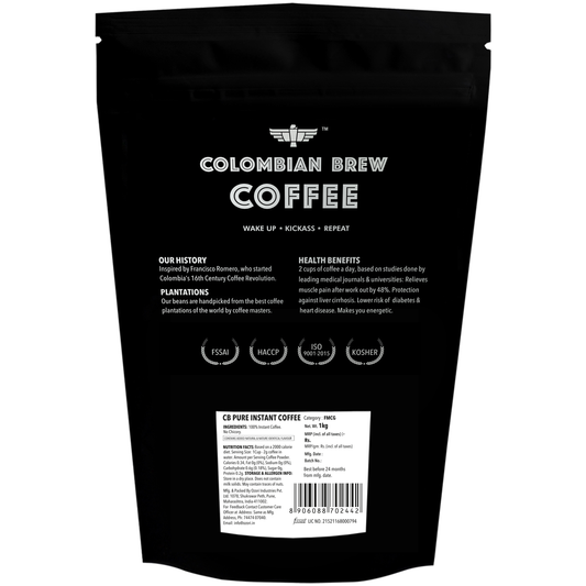 Colombian Brew Original Coffee Powder Pure, Strong, 1kg Hotel Pack