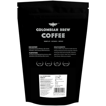 Colombian Brew Mint Café Latte, Instant Coffee Powder Pre-mix (3 in 1) 1kg
