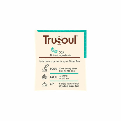 Trusoul Natural Herbal Gut Health Green Tea - 25 Tea Bags