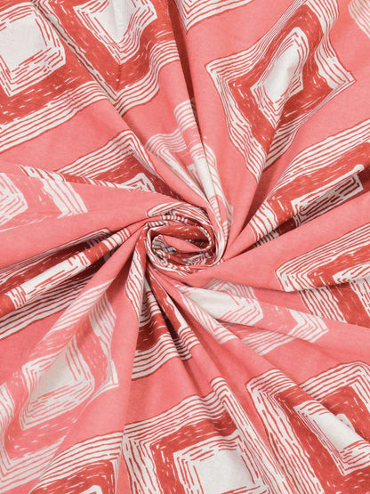 100% Pure Cotton Traditional Printed Bedsheet for Double Bed King Size Bedsheet with 2 Pillow Covers
