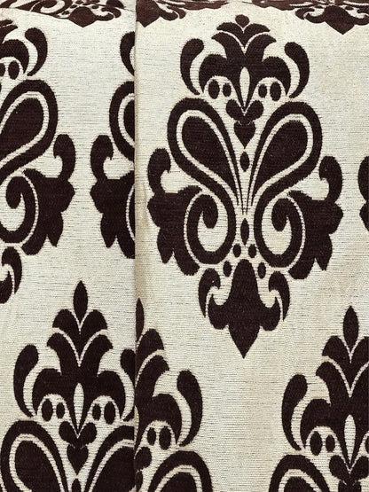 Saral Home Chenille 2 Seater Sofa Cover Throw Colour Brown