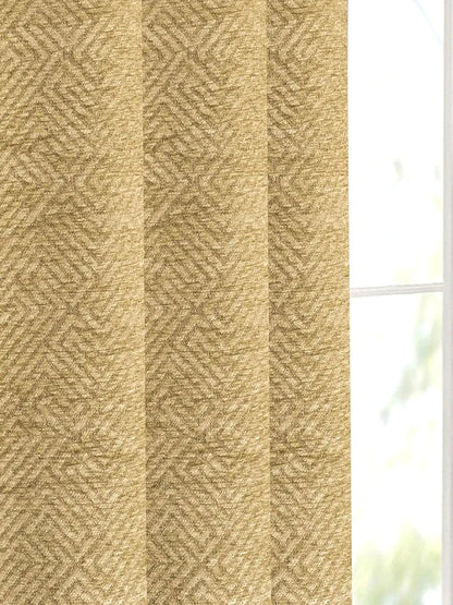 Saral Home Pacman Saral Home Chenille Blackout Window Curtains 1pc Gold