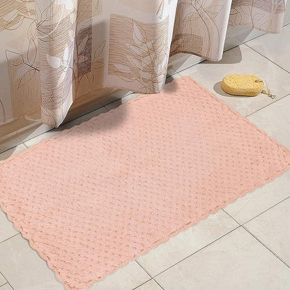 The Home Talk Cotton Stripes Bathmats Water Absorbent Runners Floor Mats