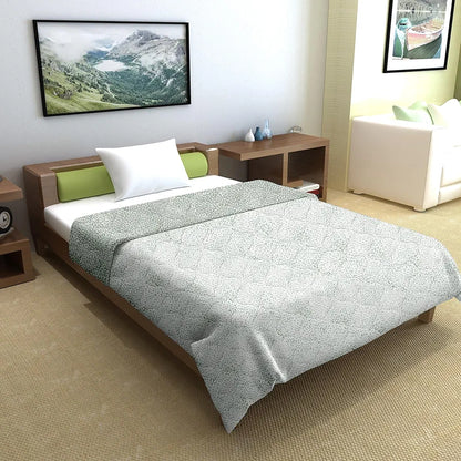 Divine Casa 120 GSM Microfiber Single Bed Comforter Soft & Lightweight Reversible AC Blanket Colour Slate Grey