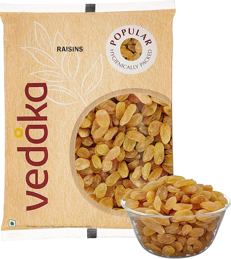 Amazon Brand - Vedaka Raisins, 200g | Premium Dried Grapes | Kishmish