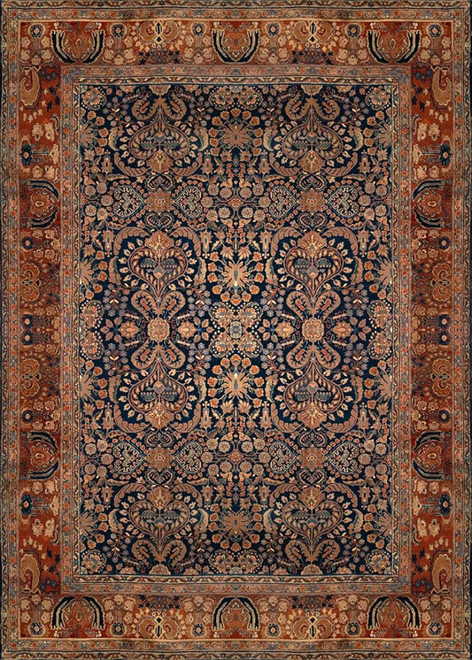 Ishro Home 3d Jet Multi Printed Carpet Rug Runner And Carpets For Bedroom Colour Rustique Night  5x7 Feet