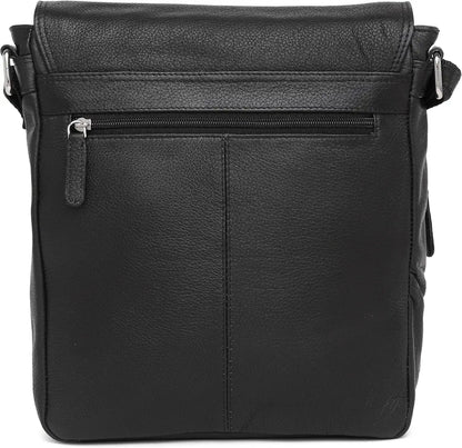 WildHorn Leather 11 inch Sling Messenger Bag for Men I Multipurpose Crossbody Bag I Travel Bag with Adjustable Strap 
