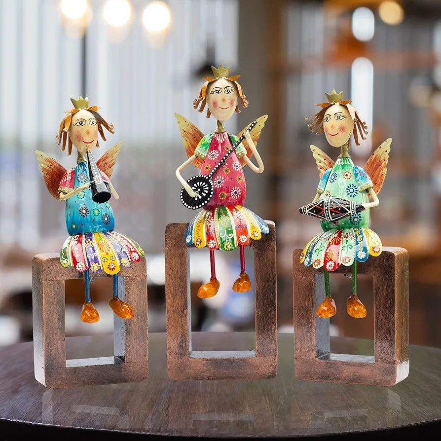 Kraftskala Angel Musician Statues – Set of 3
