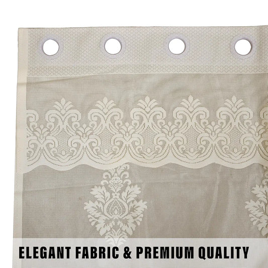 Kuber Industries Door Curtains Premium Drapes for Bedroom SY15ZZ Cream Colour