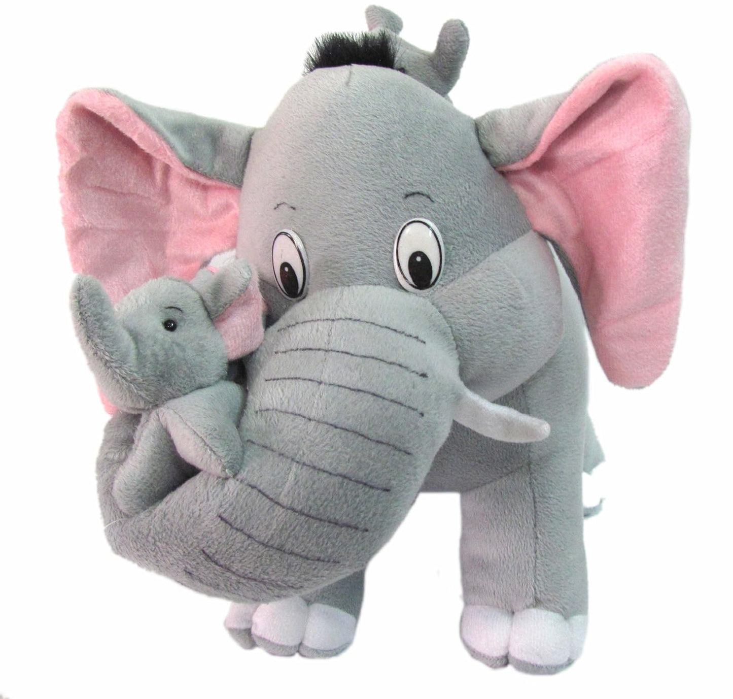 Tickles Elephant with Two Babies Soft Stuffed Plush Animal for Kids 41 cm