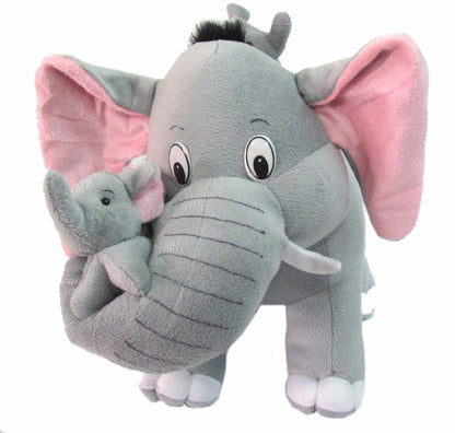 Tickles Elephant with Two Babies Soft Stuffed Plush Animal for Kids 41 cm