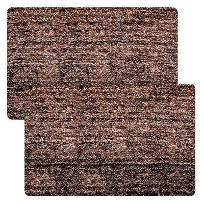 Kuber Industries Door Entrance Mat for Floor Home Entrance Colour Brown