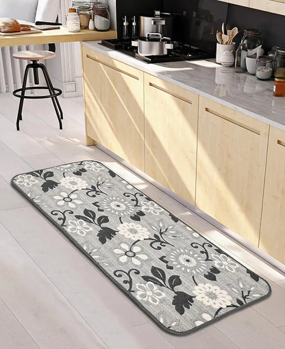 Saral Home Noureau Floral Soft Cotton Durable & Washable Multipurpose Runner