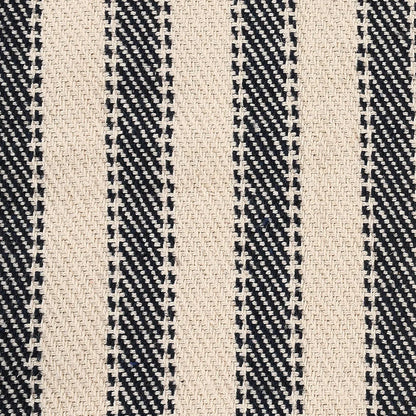 Sashaa World Striped Sofa Throw Medium with Tasselled Edges Colour Navy Striped