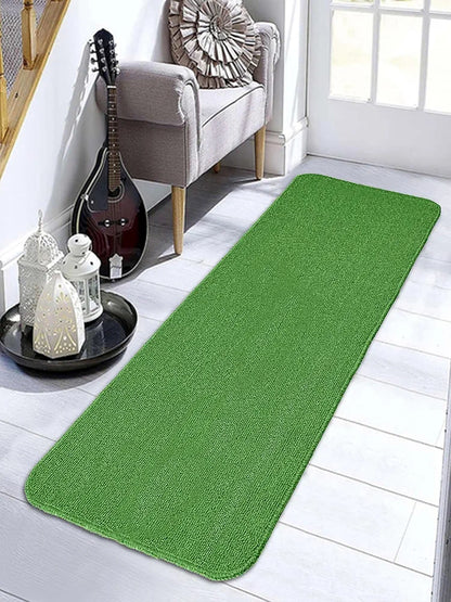 Saral Home Rectangular Solid Soft PP Yarn Durable & Washable Multipurpose Runner
