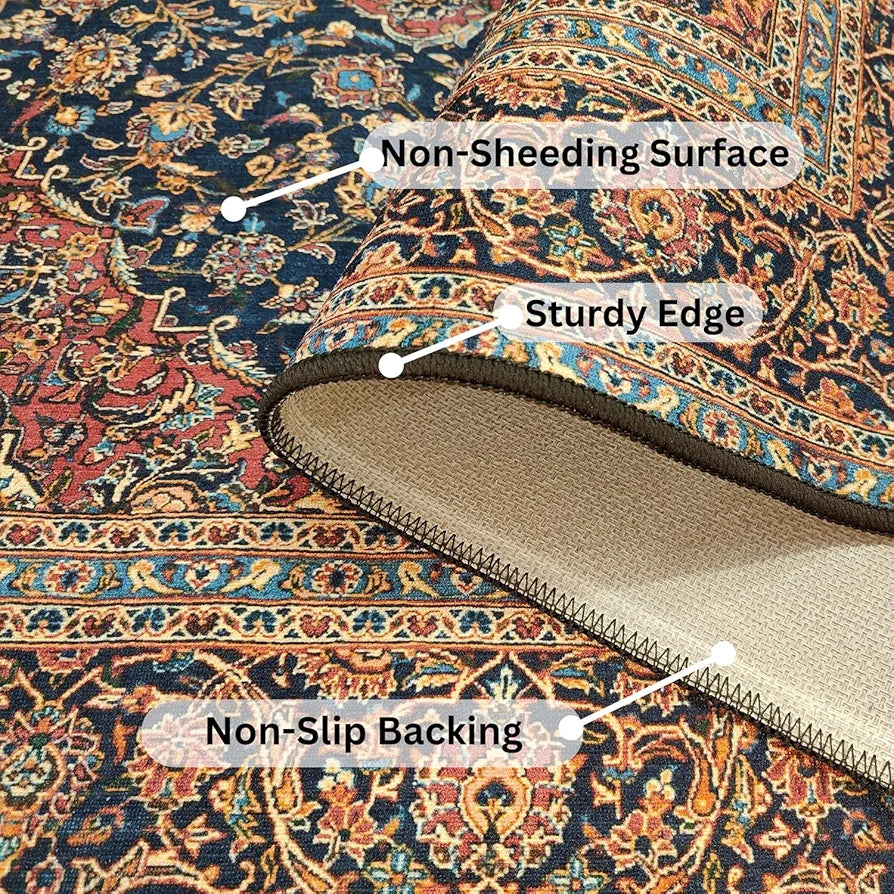 Ishro Home Premium Carpet For Hall, Bedroom, Living Room Pattern Herati