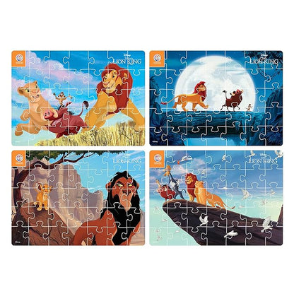Ratna's 4 in 1 Disney Jigsaw Puzzle 140 Pieces for Kids | 4 Jigsaw Puzzles 35 Pieces Each | Lion King