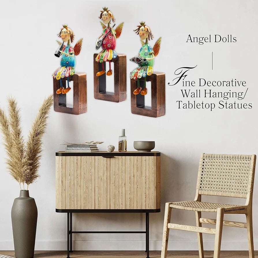 Kraftskala Angel Musician Statues – Set of 3
