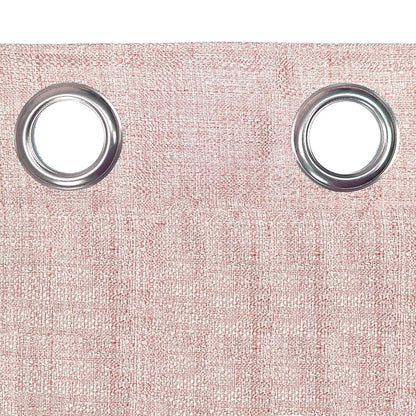 Divine Casa Textured Window Curtain 5 Feet Cameo Rose Soft Polyester Panel with Eyelets for Home Decor (Pack of 1)