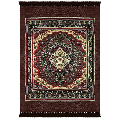 Kuber Industries Carpet Velvet Carpet-Rug for Home Decor Carpet Rug for Bedroom Brown