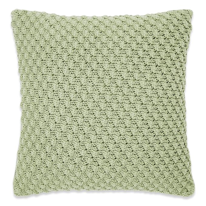 Haus & kinder Decorative Embroidered Cushion Cover 16inch x 16inch | Colour Bubble Mint