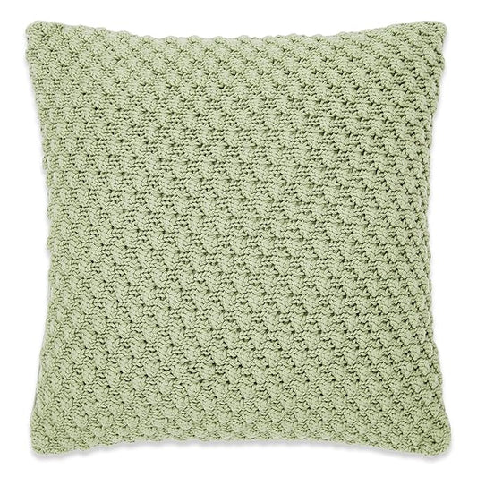 Haus & kinder Decorative Embroidered Cushion Cover 16inch x 16inch | Colour Bubble Mint