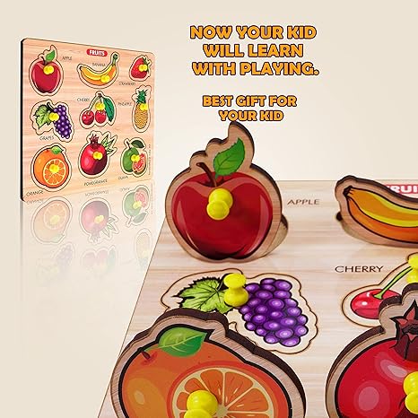 Highroof Wooden Puzzle Set Wooden Toys For Kids 3 + Jigsaw Puzzles For Adults Baby Learning