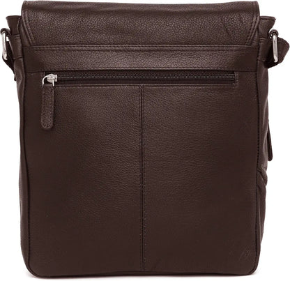 WildHorn Leather 11 inch Sling Messenger Bag for Men I Multipurpose Crossbody Bag I Travel Bag with Adjustable Strap 