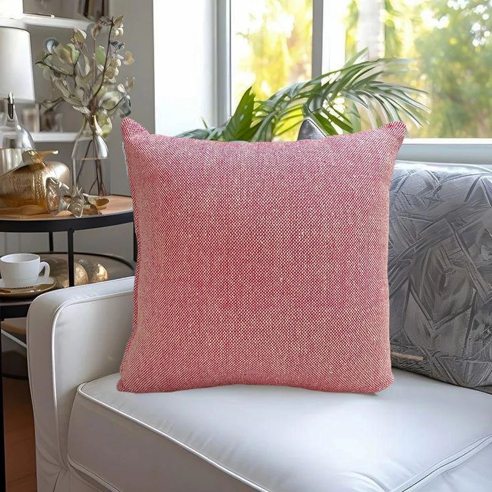 Sajavat Home Cotton Cushion Cover Colour Beige & Pink