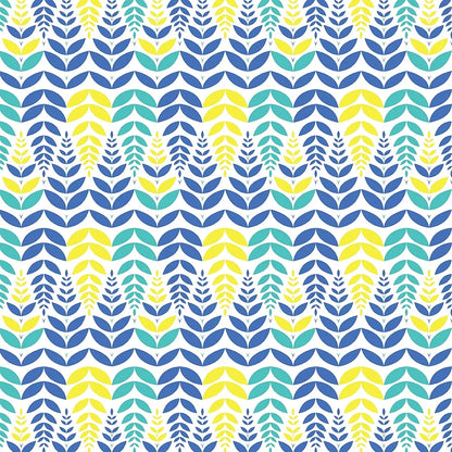 Divine Casa 144 TC Super Soft Cotton Bedsheet for Double Bed  144 Thread Count - Floral Colour Blue & Yellow