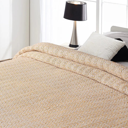 Sashaa World Striped Super Soft & Breathable Throw Blanket Colour Yellow