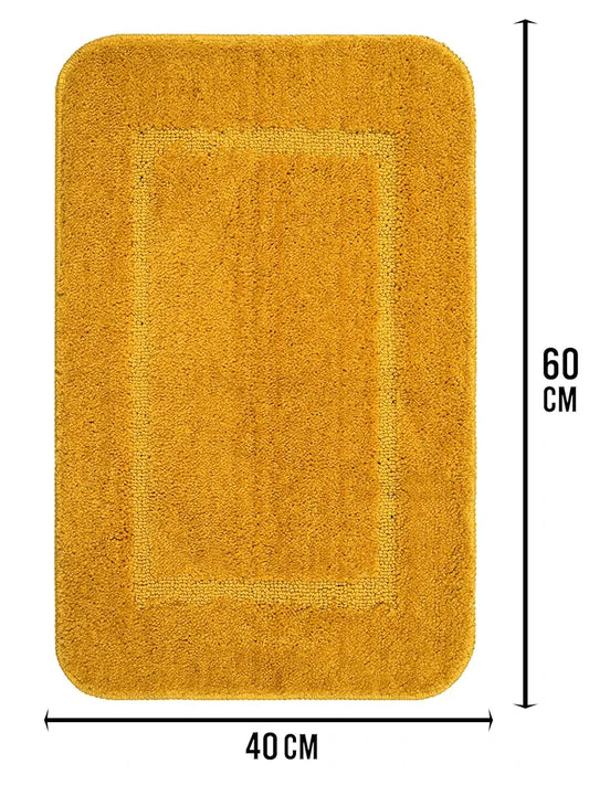 Saral Home Good Morning Mat Soft Anti-Skid Colour Gold