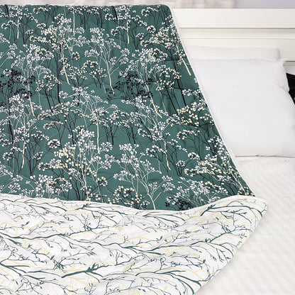 Divine Casa 120 GSM Microfiber Single Bed Comforter Soft & Lightweight Reversible AC Blanket Colour Beetle Grey