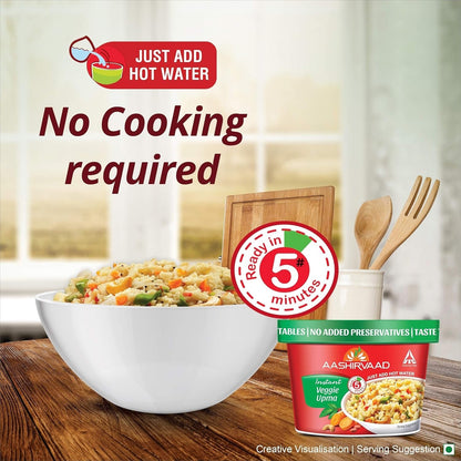 Aashirvaad Instant Veggie Upma - 80 gms
