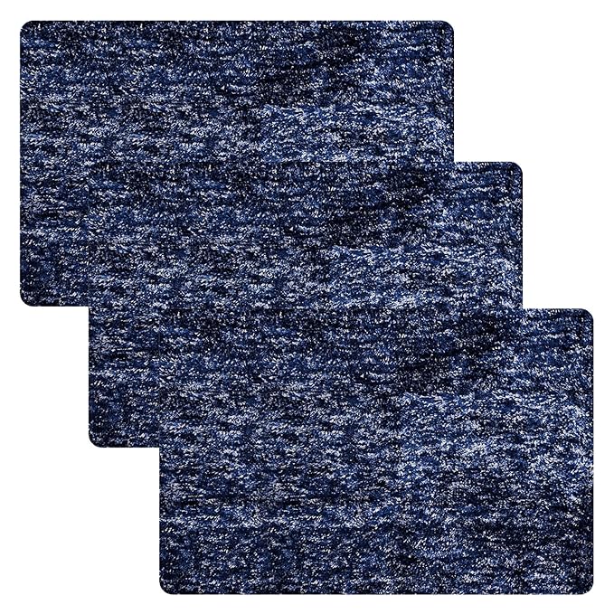 Kuber Industries Door Entrance Mat for Floor Home Entrance Colour Blue