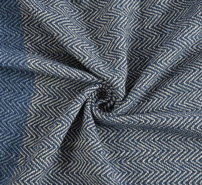 Sashaa World Blue and White Cotton Throw Colour Blue/White