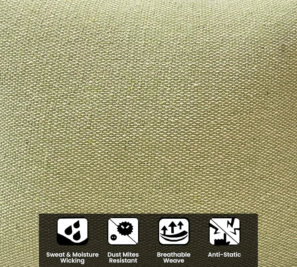 Sajavat Home Cotton Cushion Cover Colour Beige & Olive