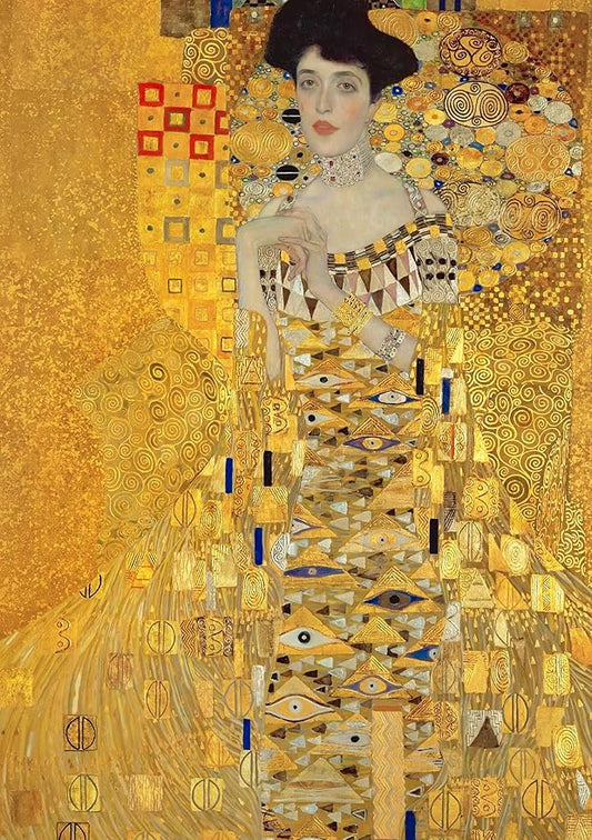 91knots the Lady in Gold by Gustav Klimt Wooden Jigsaw Puzzle (140 Pieces) for Adults and Kids | Hokusai's Artwork