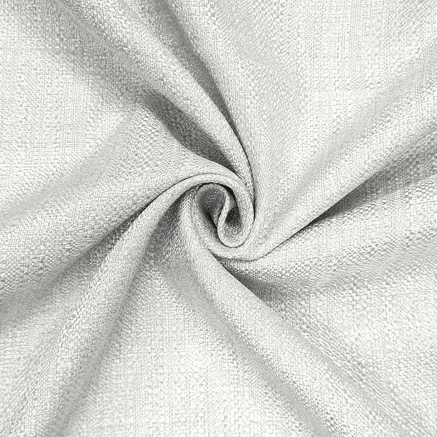 Divine Casa Sheer Window Curtains 5 Feet Solid Pattern Lightweight & Airy Elegant Semi Transparent Fabric for Natural Light Colour Bright White (Pack of 2)