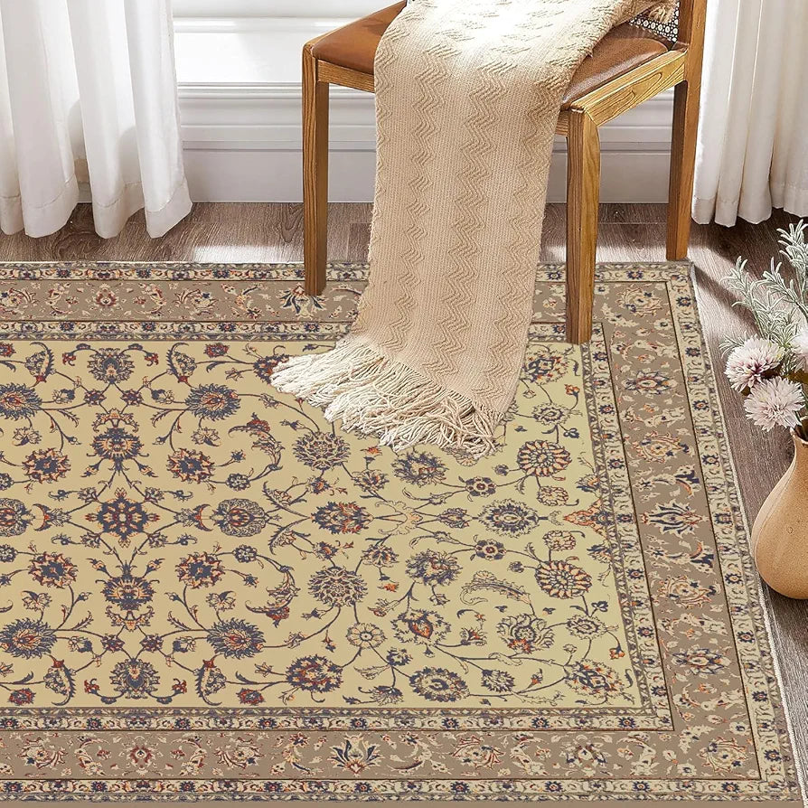Ishro Home Premium Carpet For Hall, Bedroom, Living Room Pattern Mahal