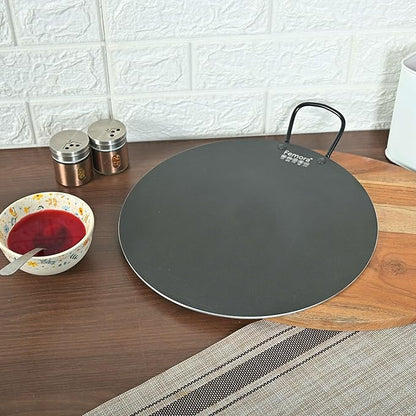 Femora Foged Die Cast Aluminium Non Stick 30 Cm Dosa Tawa With Handle | Granite Finish | Induction & Gas Ready