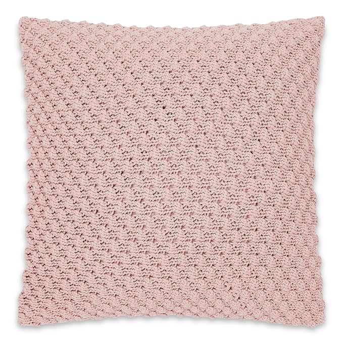 Haus & kinder Decorative Embroidered Cushion Cover | Colour Bubble Pale Pink