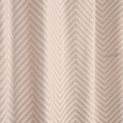 Saral Home Easy Living Chevron Designer Curtains Colour Beige
