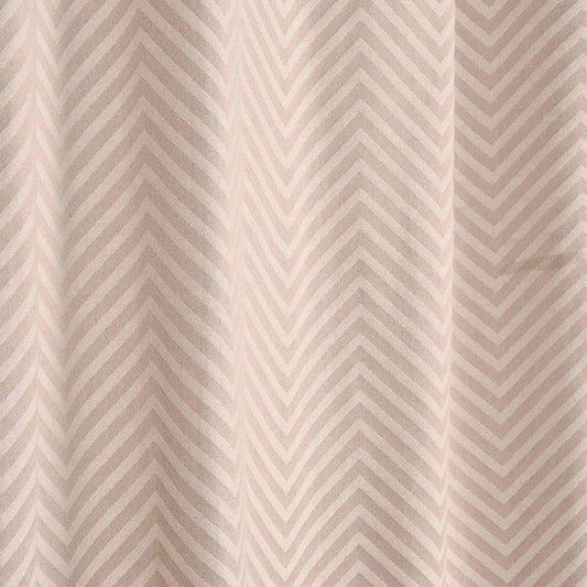 Saral Home Easy Living Chevron Designer Curtains Colour Beige